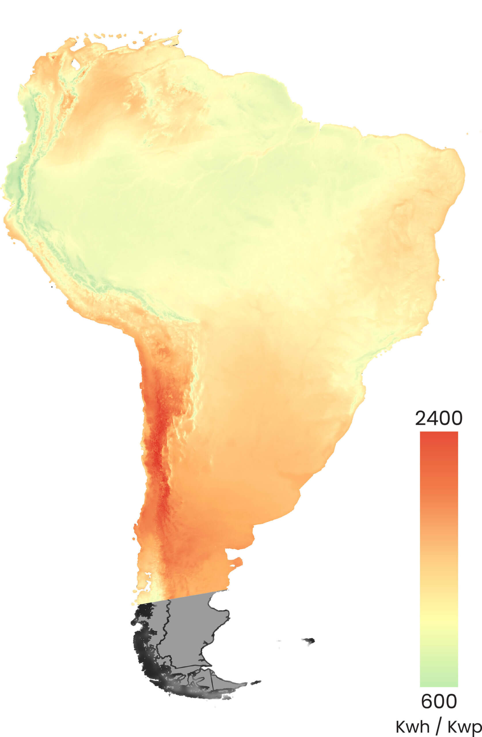 Global Solar Atlas: capacidades solares de Sudamérica
